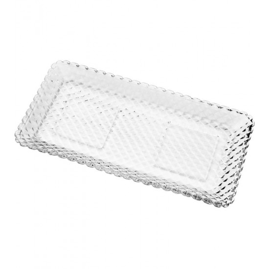 Bandeja 25x13x2cm Diamante de Cristal Ecológico
